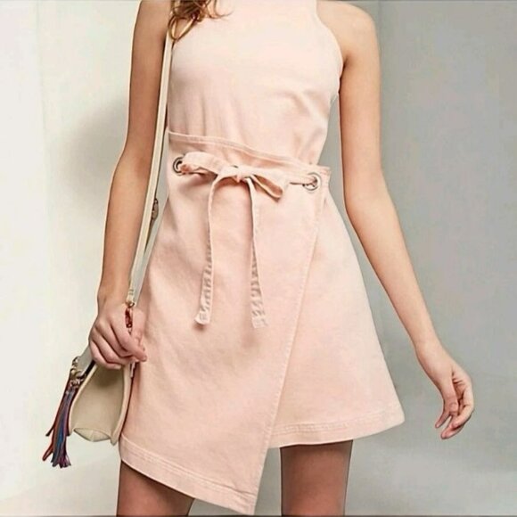 Anthropoligie Holding Horses Dresses & Skirts - Anthropologie Holding Horses Dress Blush Pink Halter Women Side Tie Size 4